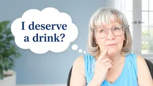 What to say back to “I deserve a drink” when the thought is defending a familiar habit loop and trying to pull you back into drinking.