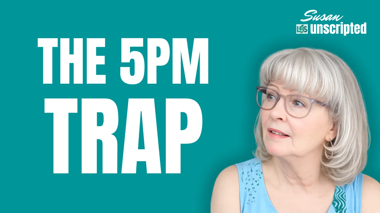 Susan Unscripted video thumbnail about why the urge to drink feels stronger at night